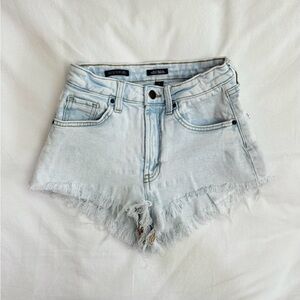 Wild Fable Light Wash Frayed Jean Shorts